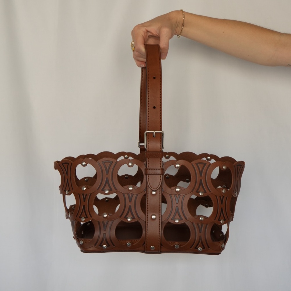 Celine Brown Leather Tote Bag - Picture 7 of 12